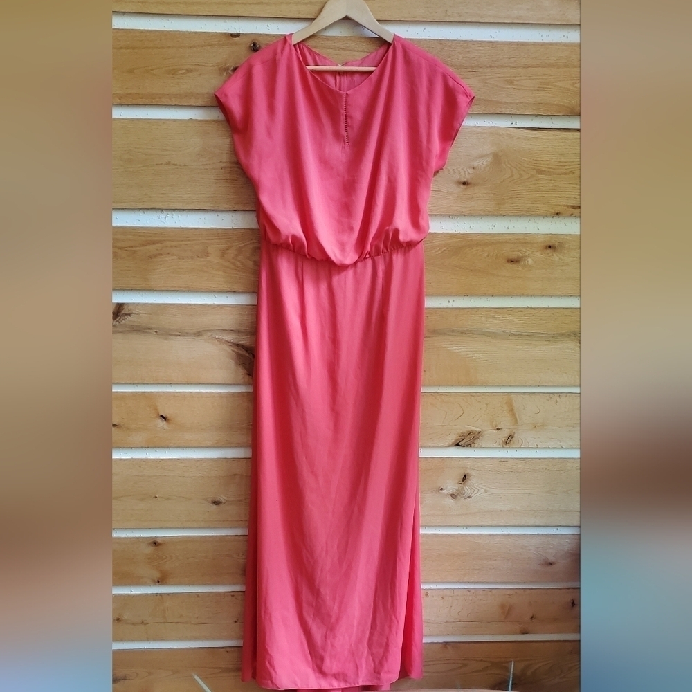 Mikael Aghal Cap Sleeve Lined Max Event Sz. 12 Dress Wedding Anniversary